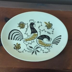 Vintage Royal China Good Morning Rooster Ceramic Plate